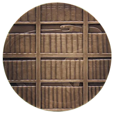 NTvG boekenkast met slang