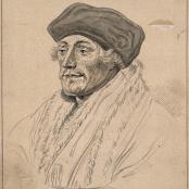 'Erasmus. Drawing, c. 1792, after H. Holbein.' by Hans Holbein. Credit: Wellcome Collection. CC BY